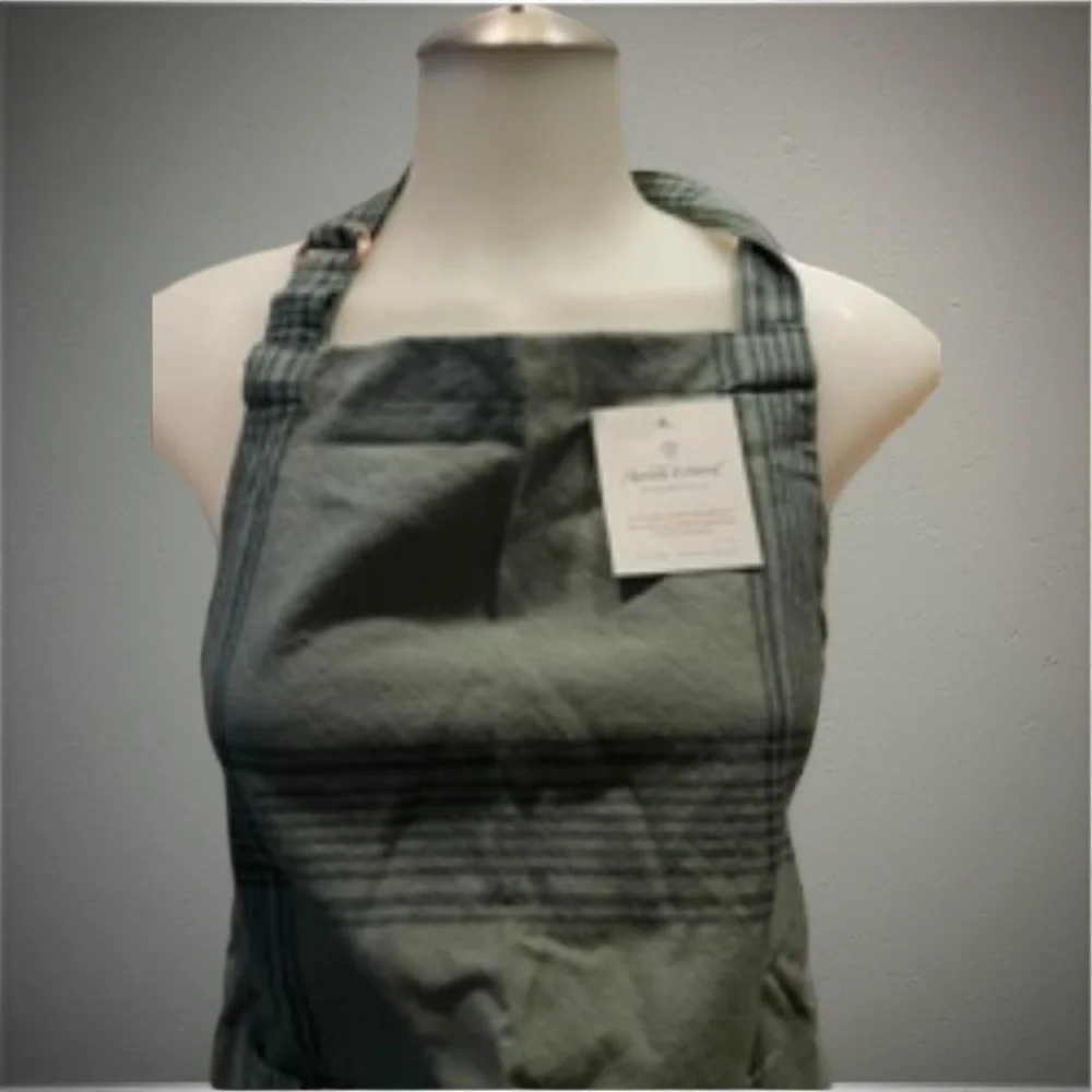 Hearth & Hand Adult Apron (Adjustable open-waist,-Sage Green, 100% cotto… - Picture 1 of 16